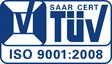 Certificación TÜV SAAR CERT ISO 9001:2008