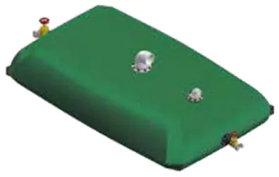 Depósito flexible para agua de 500 m³